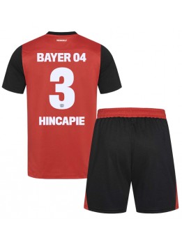 Billige Bayer Leverkusen Piero Hincapie #3 Hjemmedraktsett Barn 2024-25 Kortermet (+ Korte bukser)